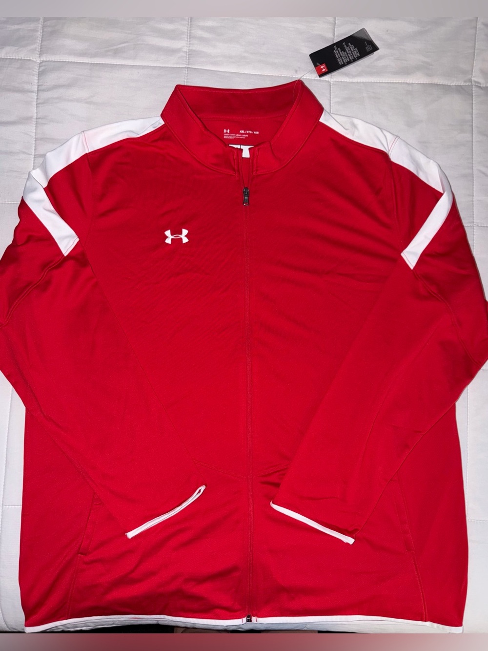 Under Armour Men's Red Full-Zip Performance Jacket - 4X